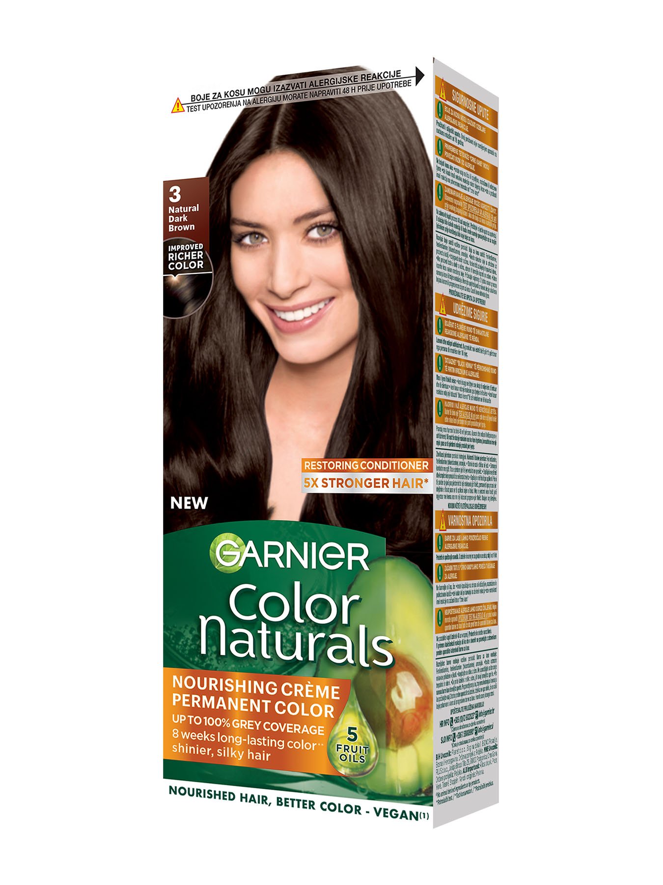 Garnier Color Naturals 3 Prirodno tamno smeđa